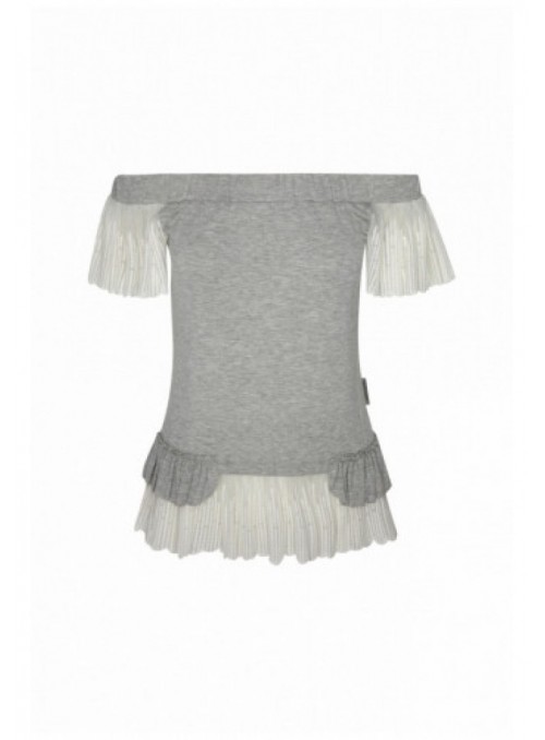 CAMISETA PUNTO LACE GRIS